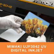 Mimaki UJF3042 UV Digital Inkjet Printer - Evans Graphics